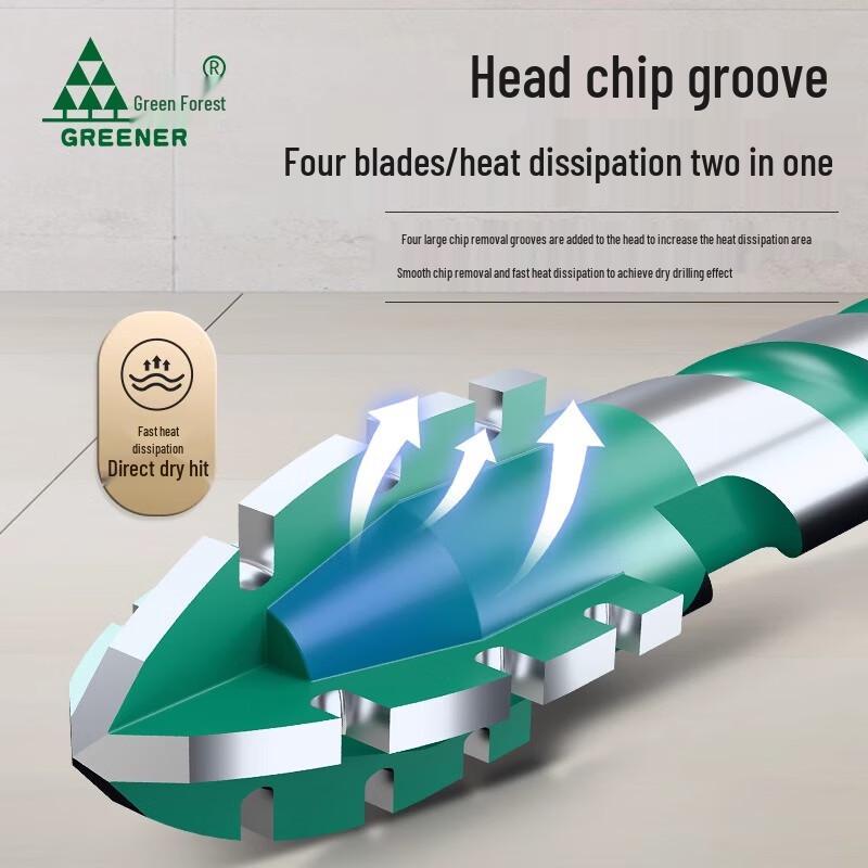 GREENER Multi-Material Serrated Eccentric Drill Bits