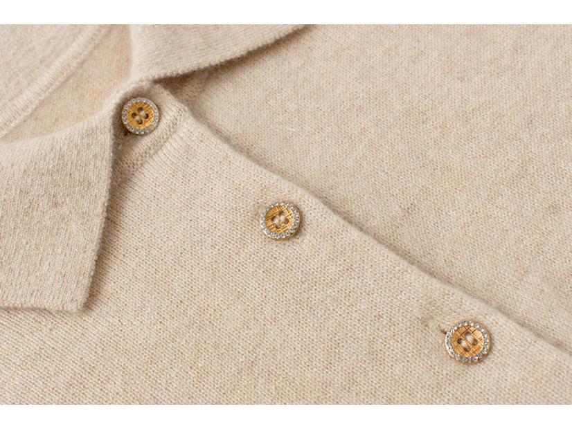 Женский свитер большого размера из 100% чистого кашемира свободного кроя, теплый, с воротником поло