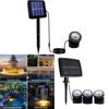 Outdoor Solar Spotlights For Pool Landscape Garden Ip65 Waterproof Led Light For Backyard Decor