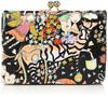 Женский натуральный бифолд-кошелек Tsumori Chisato с застежкой, черный