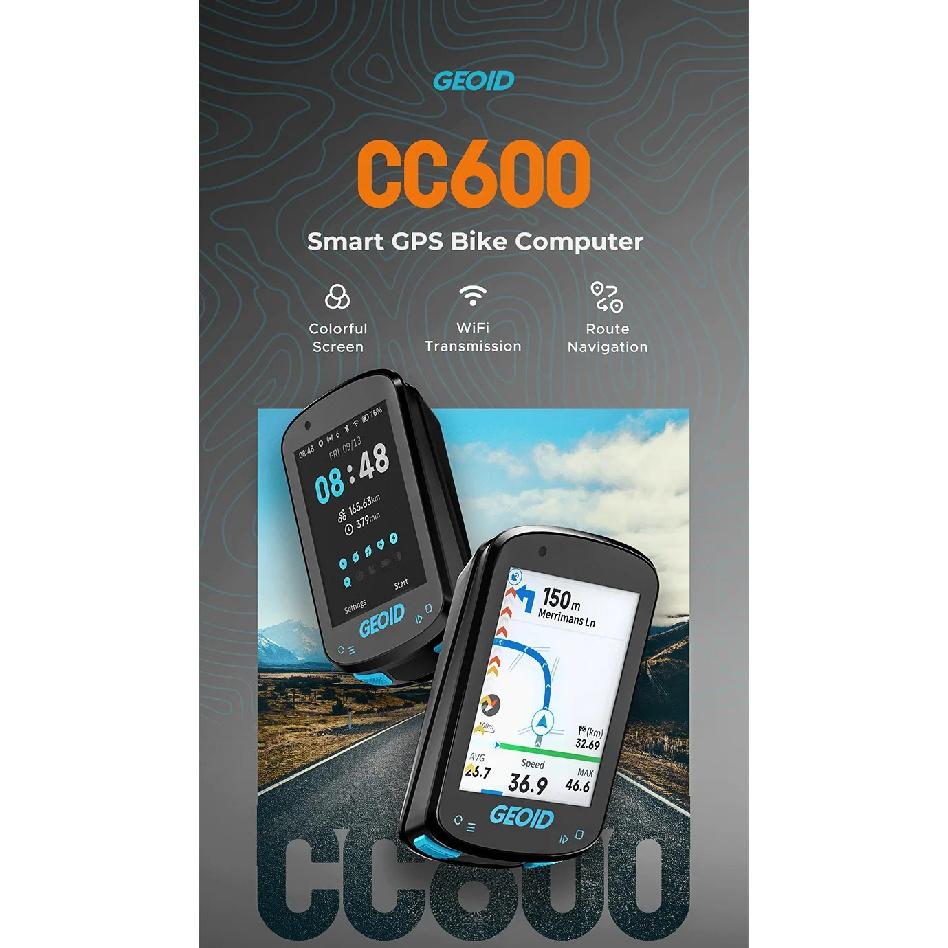 GEOID CC600 Цветной Экран Велокомпьютер Умная Навигация GPS Беспроводной Велосипедный Спидометр WIFI ANT+ 11 Языков Велосипедный Одометр