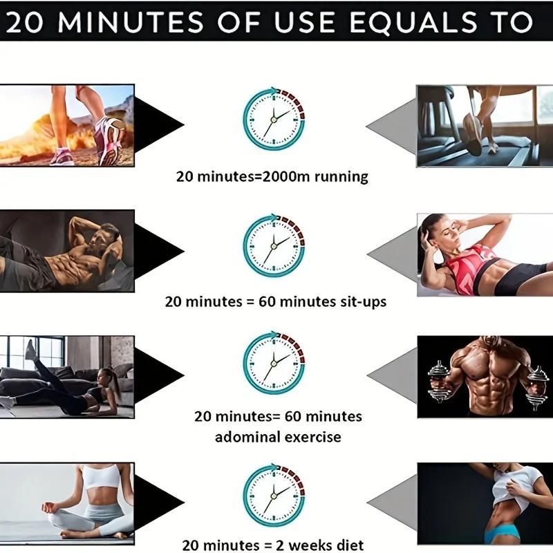 USB-перезаряжаемый EMS-стимулятор мышц, беспроводной тренажер для стимуляции мышц, умный фитнес-тренажер для похудения