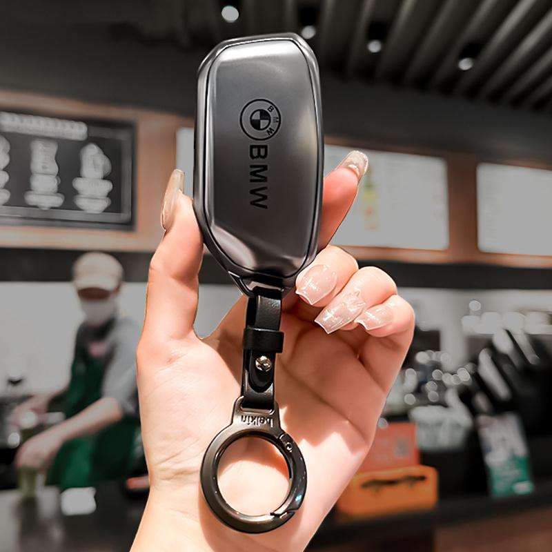NVEQ9 TPU Car Remote Key Case Cover Protector for BMW X1 U11 X7 X5 G05 LCI I7 IX XM Series 7 740Li U06 G81 M3 2023 2024 Accessories