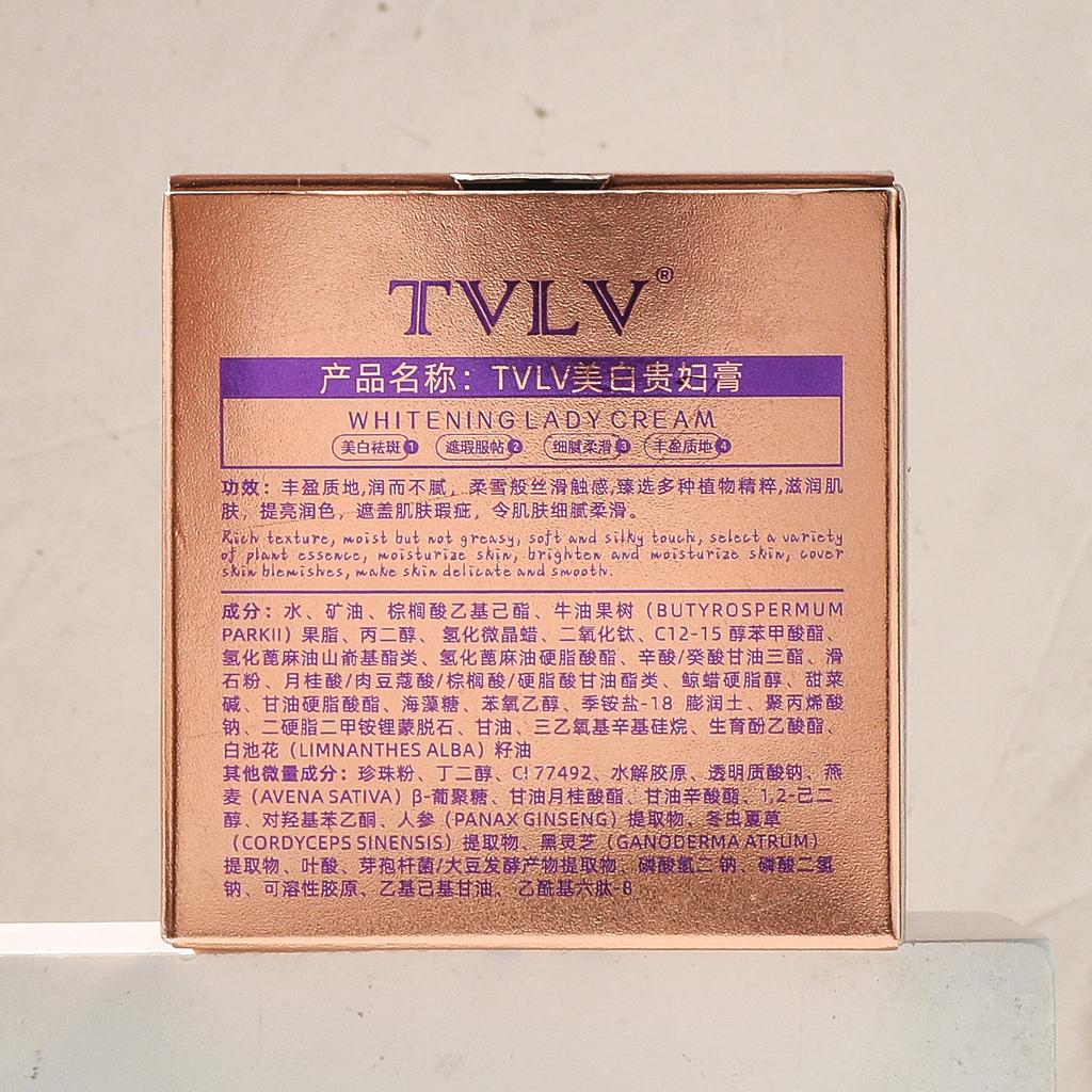TVLV Intensive Whitening Hydrating Face Cream Professional Skin Tone Corrector for Radiant, Even Complexion