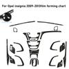 Car-Styling Carbon Fiber Car Interior Center Console Color Change Molding Sticker Decals For Buick Regal Opel ignia 2009-2013