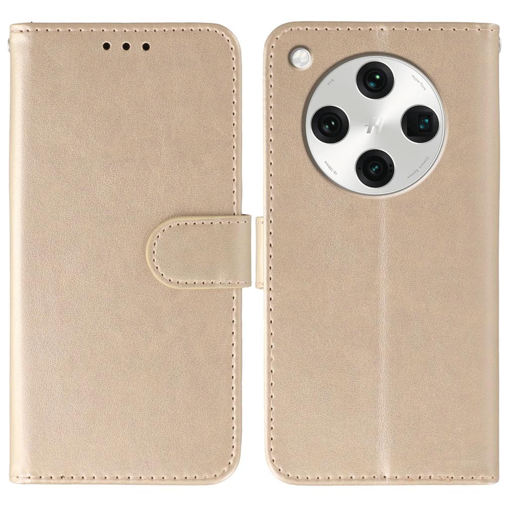 Для Oppo Find X8 Pro 5G Чехол из ПУ кожи Книжка-кошелек Чехол для телефона с ремешком