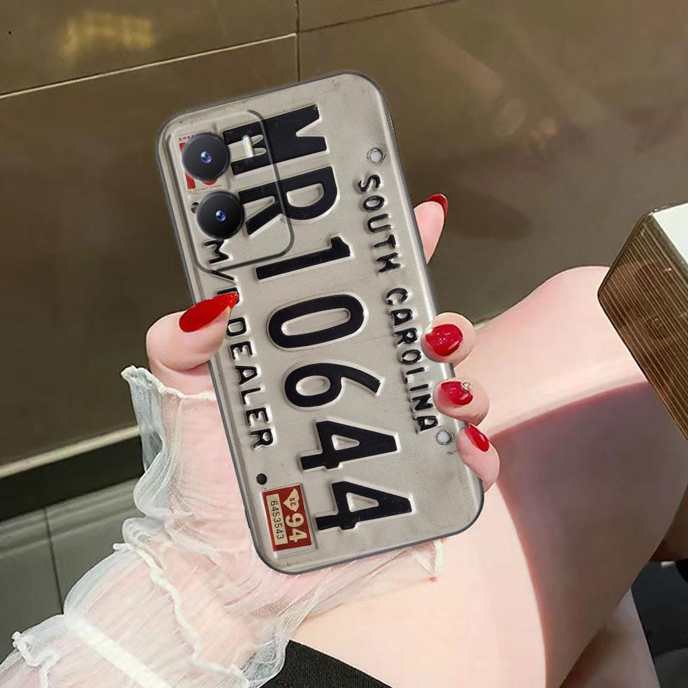 Nostalgic Vintage Classic License Plate Phone Case For VIVO S1 V17 V20 V21 V23 V23E V25 V25E V27 V27E V29 V29E V30 V30E V40 Case