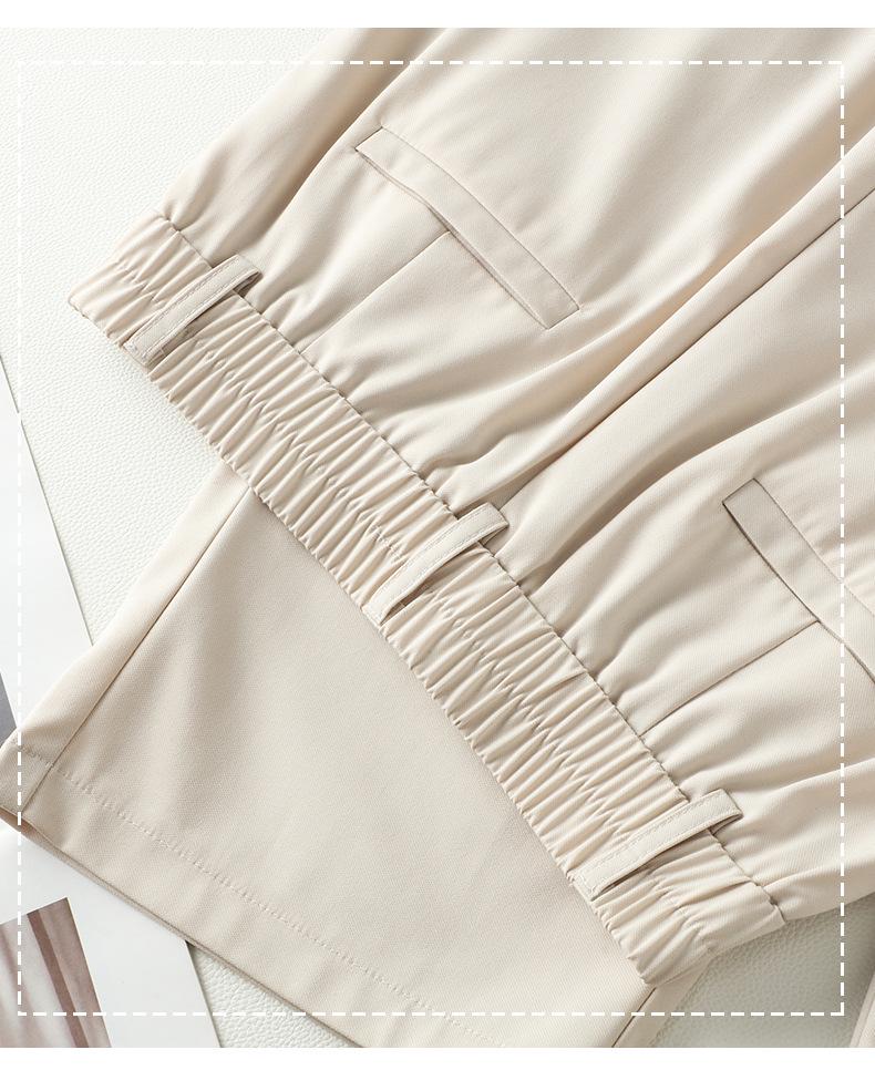 Women's Matte Acetate Wide-Leg and Narrow-Leg Slimming Casual Pants - Summer 2025 Collection