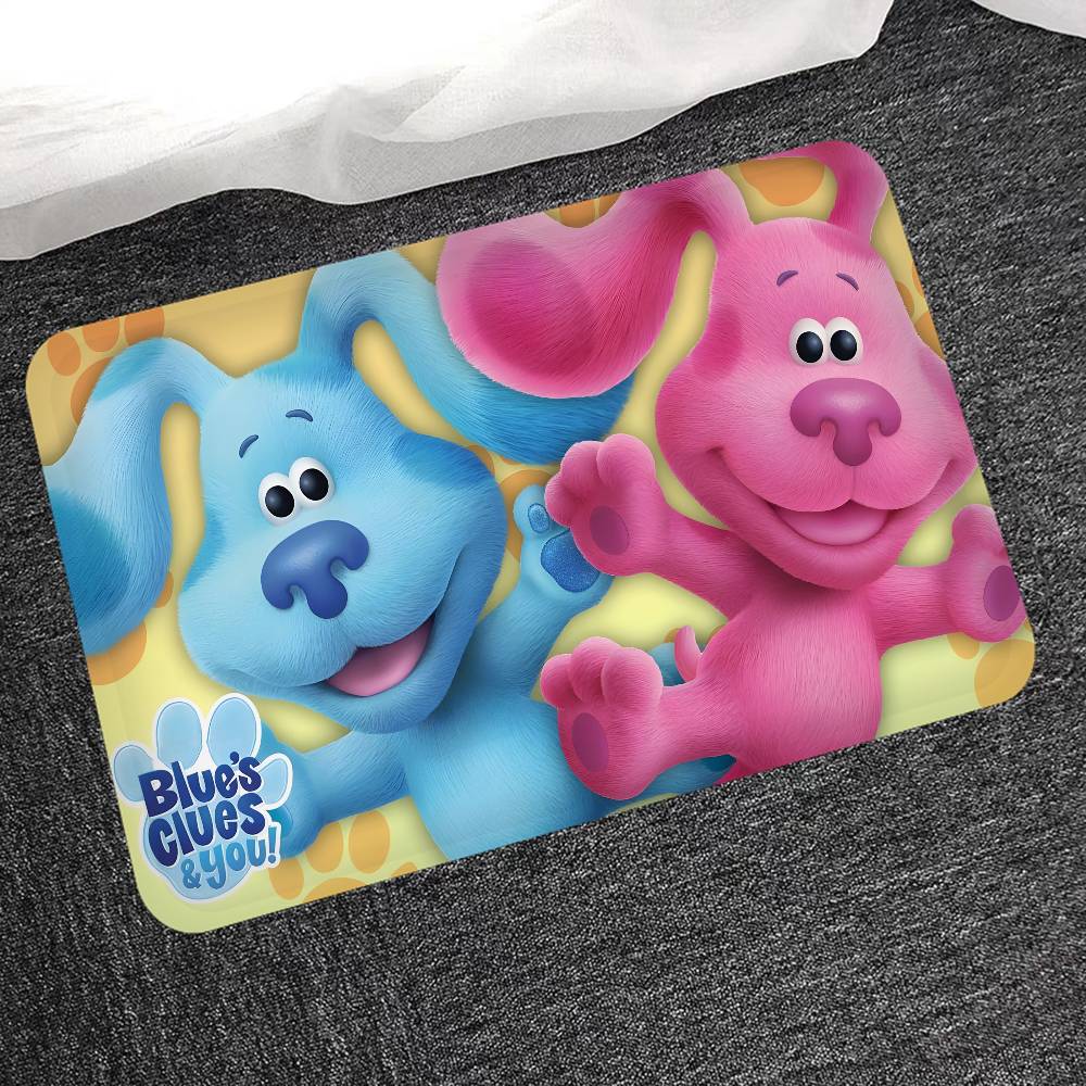 Blue Clues Room Mats Cheaper Anti-slip Modern Living Room Balcony Printed Welcome Rug
