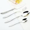 High Quality 304 Stainless Steel 16 PCS Cutlery Set Knife Fork Teaspoon Dinnerware Set Mirror Silver Tableware Patry Kitchen Silverware