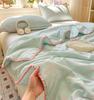 Sleeping grid wrinkled yarn double-layer yarn summer cool quilt