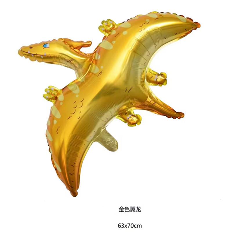 5pcs Dinosaur Aluminum Film Balloon, Triceratops Tyrannosaurus Rex Dinosaur Theme Party Decorative Balloon