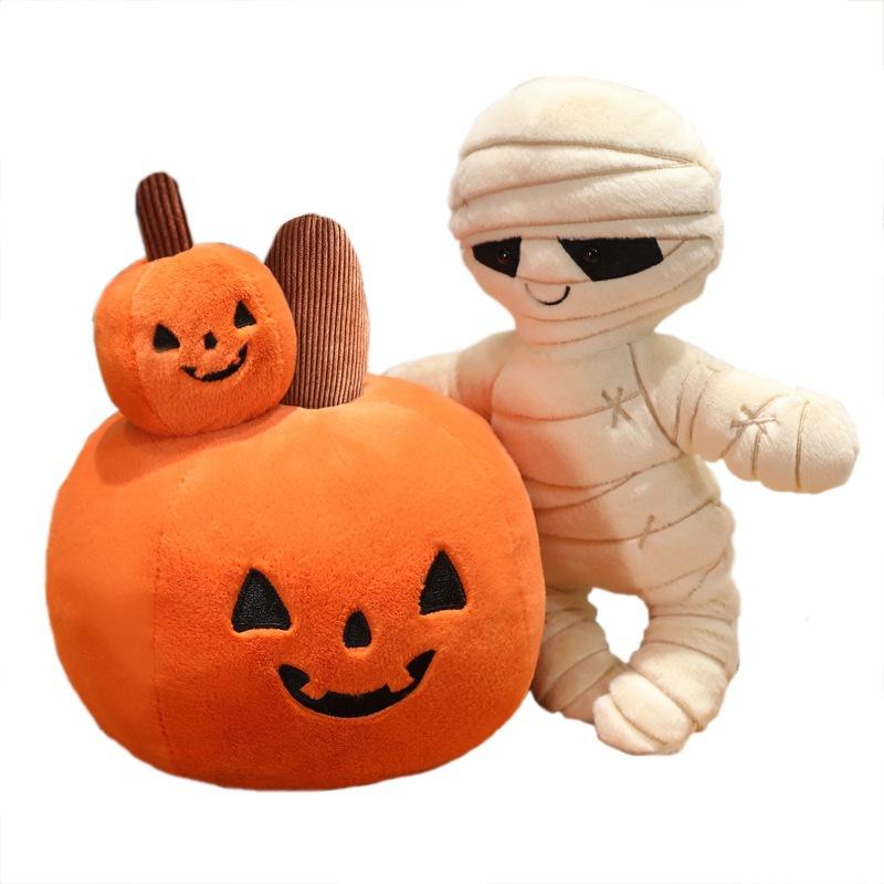 Halloween plush toy, devil pumpkin pillow, mummy doll, holiday decoration ornament, children's gift