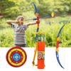 Children Toy Archery Set Plastic Bow Soft Arrows with Score Target Kids Toys