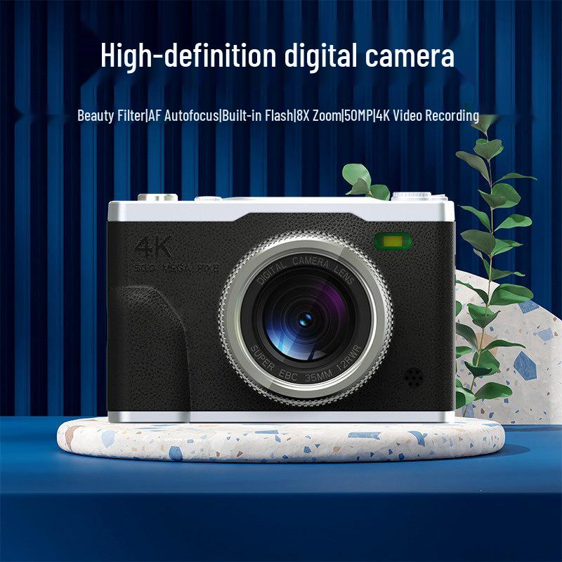 Student HD Dual Camera with Built-in Beauty Mode - Retro CCD Campus Vlog Entry-Level Camera