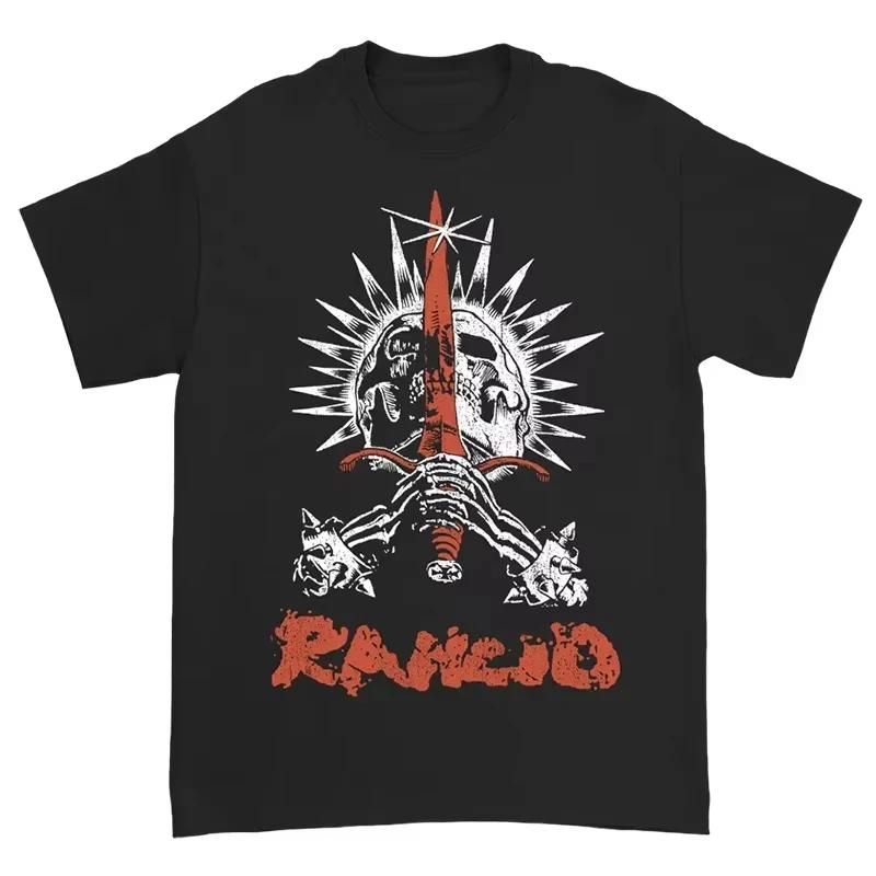 Rancid Spoiled Band Британский Панк-рок Американская Уличная Мода Принт Черепа Свободный Принт Летняя Футболка для Мужчин и Женщин