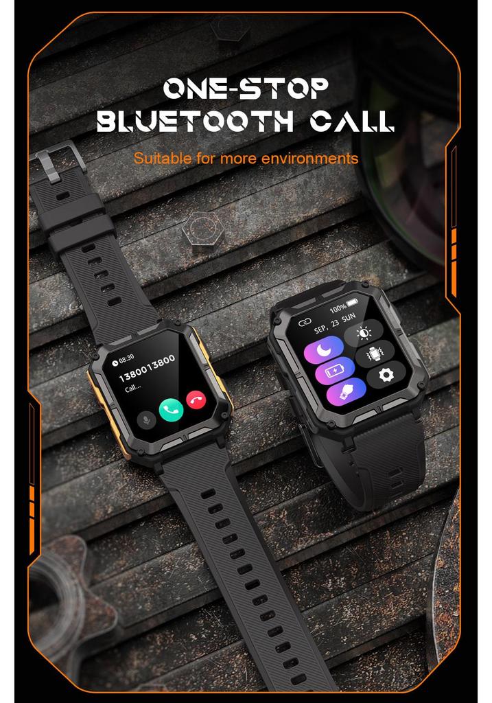 C20PRO DaFit 1.83" Смарт-часы для спорта с Bluetooth-звонками IP68