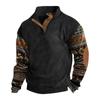 Spring And Autumn Men's Standing Collar Sweatshirt Is Outdoor Casual Sweaters Tops
