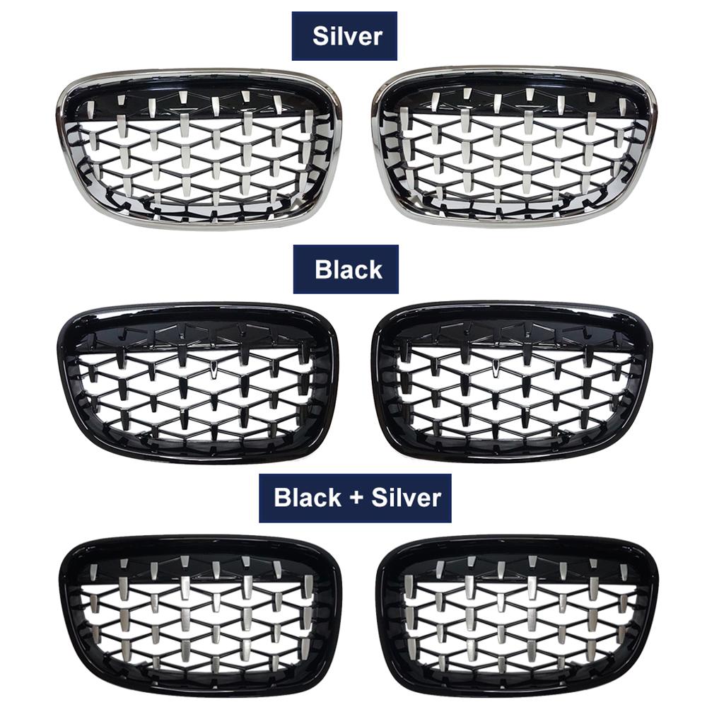 Одна пара алмазных решеток для гоночных почек для BMW 1 серии F20 F21 116i 118i 2011-2014, сетчатый автомобиль в стиле метеора