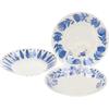 Yamaka Shoten Moomin Trio Pasta Plate Set 126752 Blue Flora Tableware