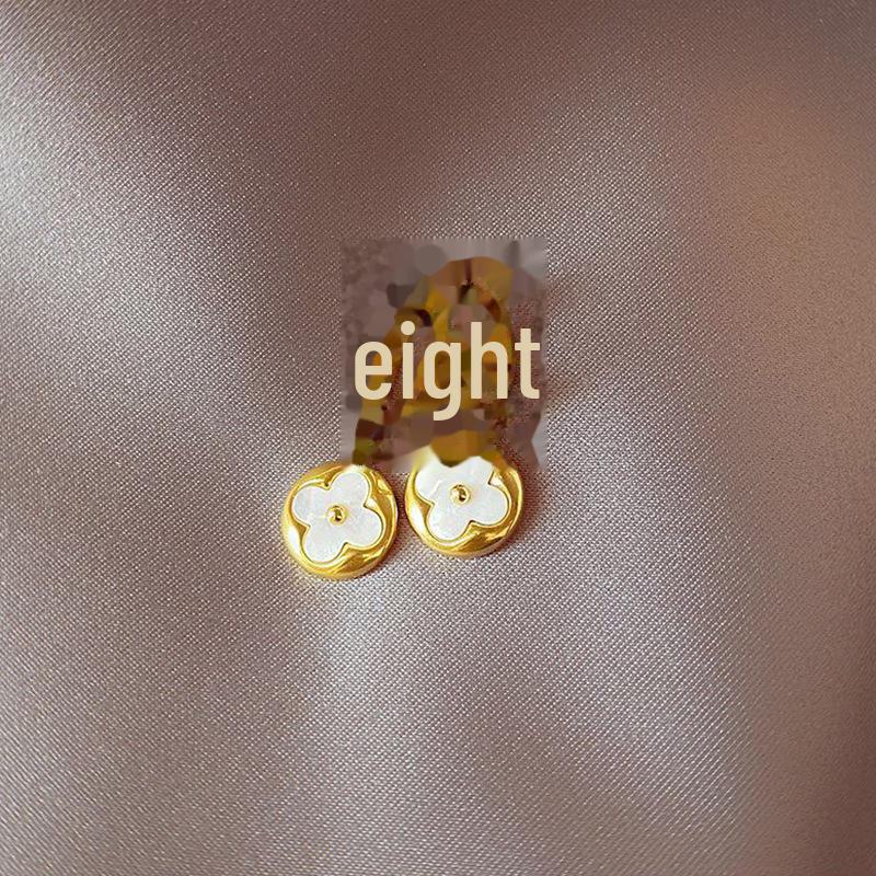 Трендовые серьги из титановой стали с четырьмя листами клевера 2022 года: Элитный дизайн класса люкс для женщин