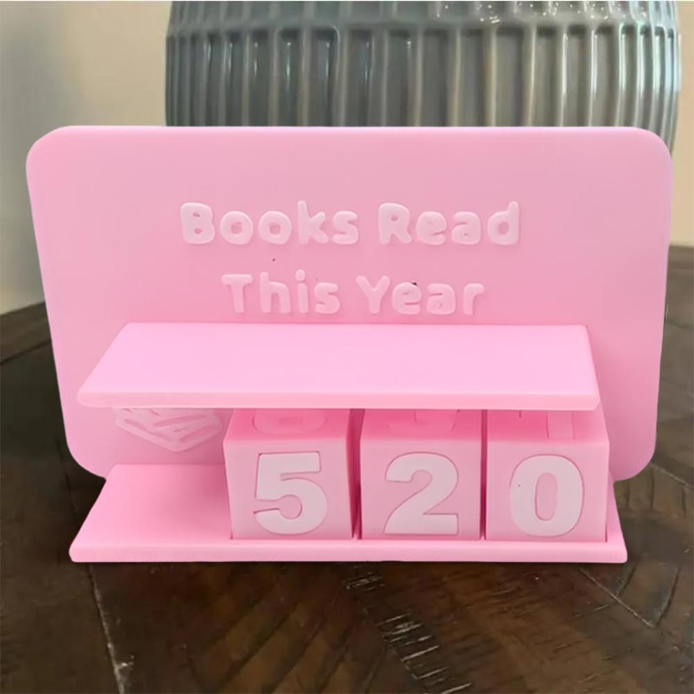Books Read This Year Book Read Tracker Wear Resist Small Book Counter Book Counter Sign for Teachers Writers Library Lovers