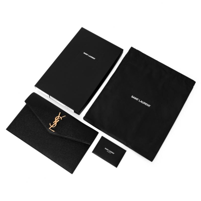 Клатч-конверт Saint Laurent Cassandra Monogram Uptown Gold 565739 1gf0j