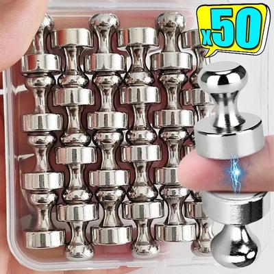 50/2 шт. прочные магнитные кнопки мини металлические магниты кнопки присоски для кухни холодильника офиса школы карты доски шкафчика булавки