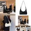 Trendy Street Style Large Capacity Pu Crossbody Bag Fashionable Minimalist Tote Handbag