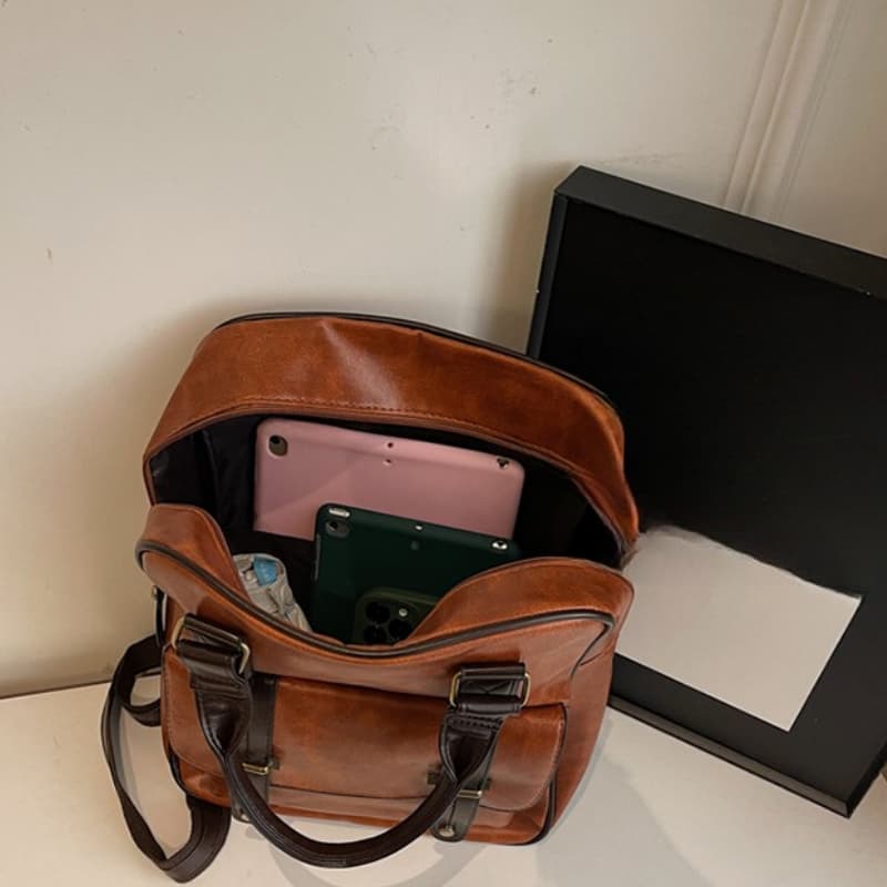 Японский модный однотонный повседневный рюкзак