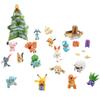 POKEMON Праздничный адвент-календарь 2024 года для детей с 24 подарочными элементами, в том числе 16 фигурок персонажей и 8 рождественских аксессуаров. Для детей от 4 лет и старше.
