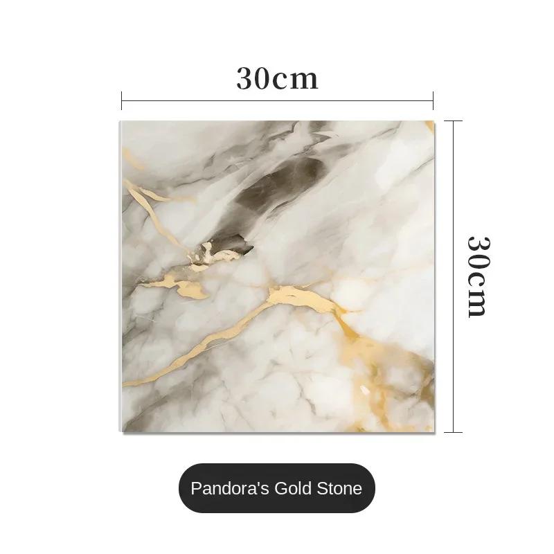 PVC Imitation Marble Wall Stickers Self-adhesive Floor Stickers Waterproof Bathroom Living Room Decoration Decals 30*30cm
