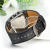 Sports Watch Leather Belt Leather Band Japanese Quartz Dual Time Waterproof Fashion Wristwatch Watch Accessories Men's Men's