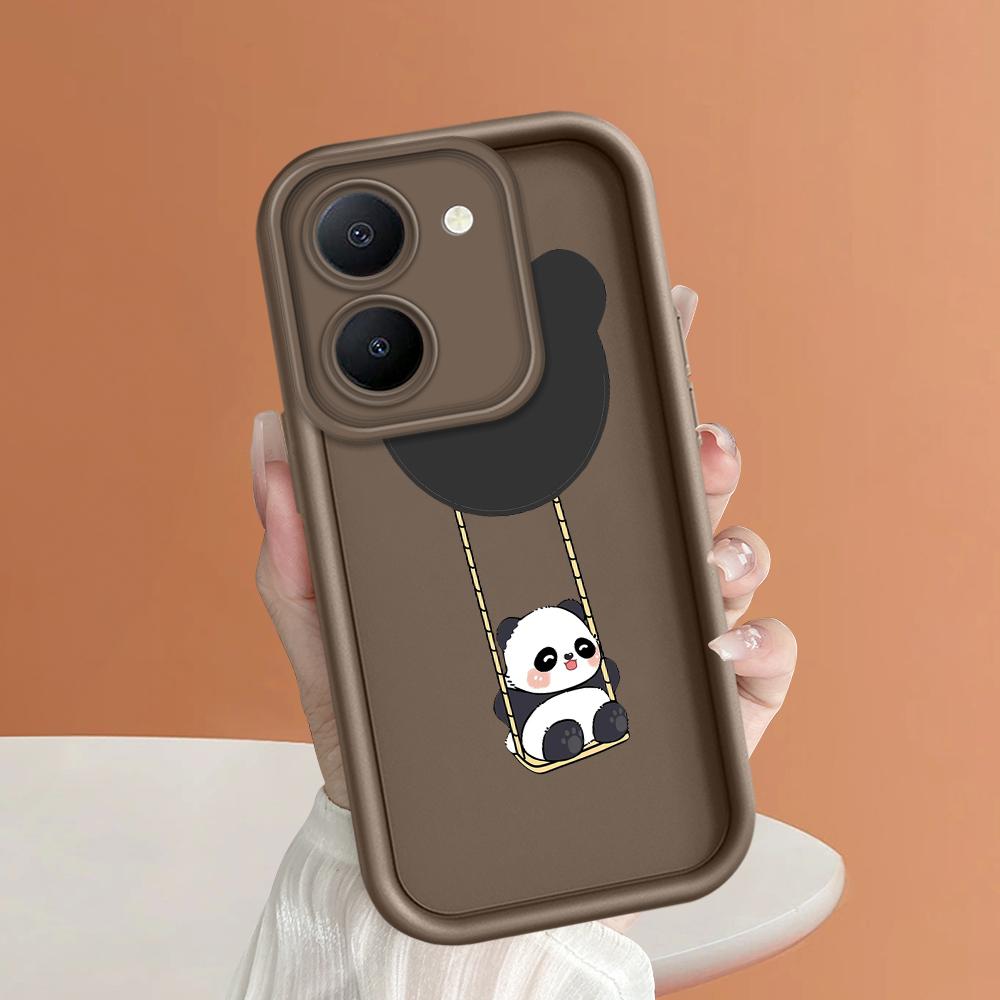 Мягкие силиконовые квадратные лестницы с мультяшным узором, полное покрытие, защита камеры, противоударный чехол для iPhone Infinix Tecno Vivo