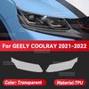 Для GEELY COOLRAY Прозрачная защитная пленка из ТПУ для фар автомобиля Наклейка для изменения цвета тонировки передних фар