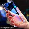 Samsung Galaxy S20 S10 A51 A52 Xiaomi Mi Poco X3 Pro Redmi 9C Huawei P30 Honor 9A 8A Oneplus 8T uchun zarbaga chidamli telefon g'ilofi Shaffof silikon qopqoq