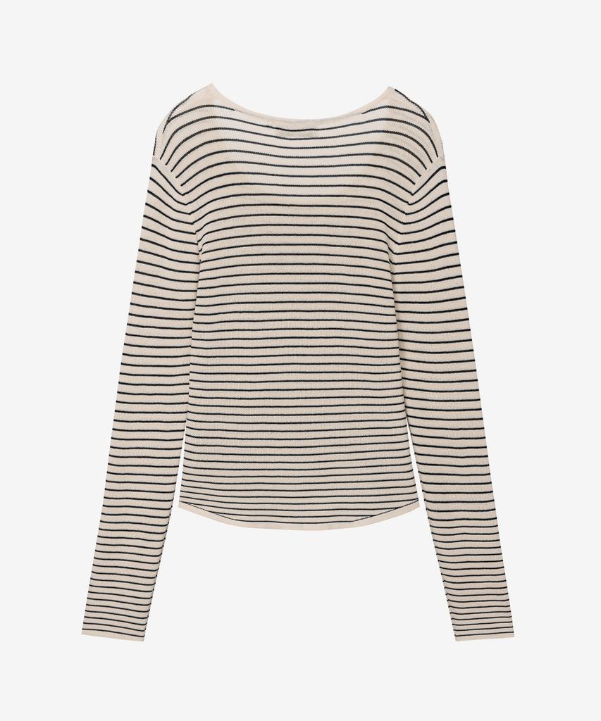 MIND BRIDGE WOMEN [W] Striped Slim Fit Knit
