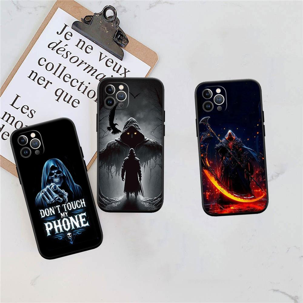 BF97 Скелет Череп Жнец Мягкий Чехол для Телефона для Redmi Note 13 14 Pro+ Plus A3 A3X 13X 13C 13R 14S 14C 14R