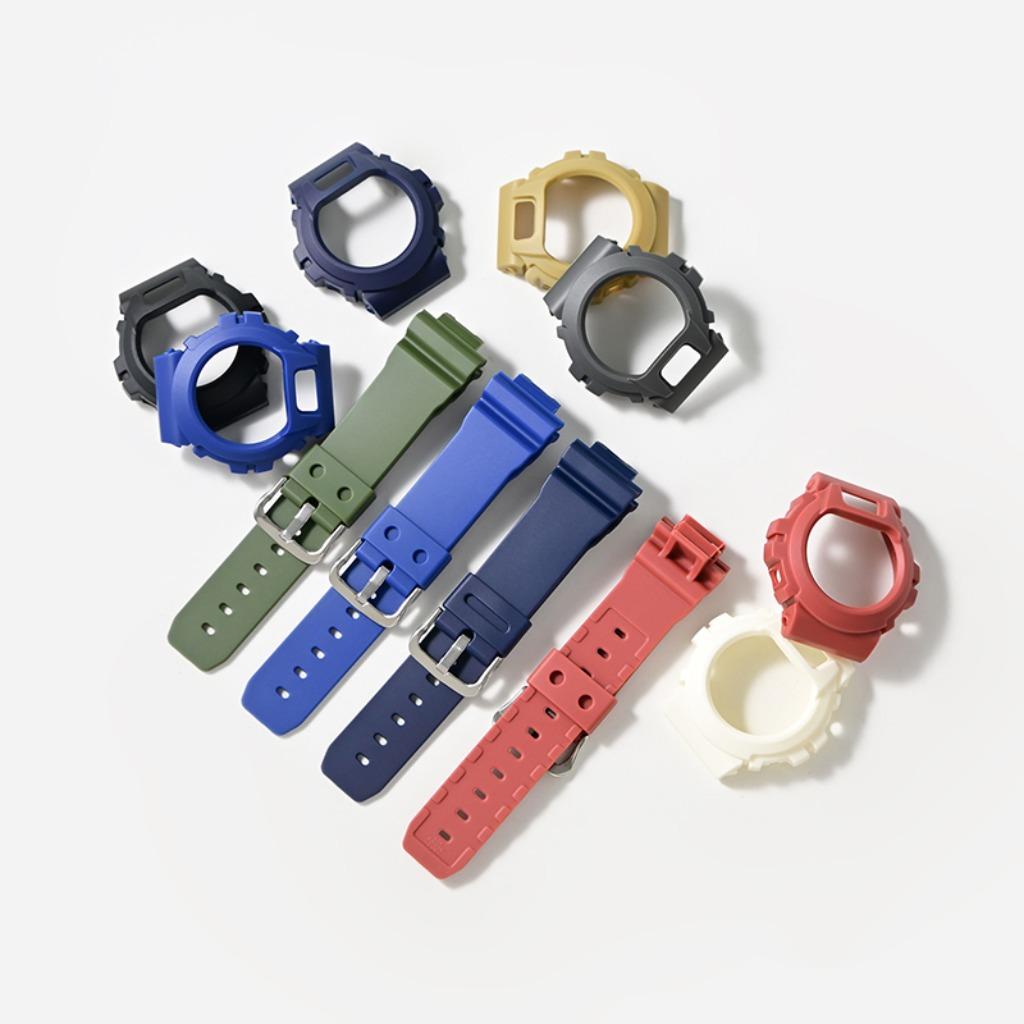 Для Casio G-Shock DW-6900/6600/6930 Запасной Матовый Резиновый Силиконовый Ремешок Браслет + Корпус