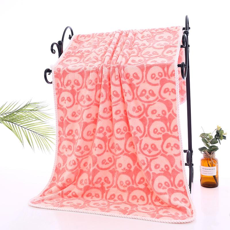 Новое жаккардовое банное полотенце из кораллового флиса, мягкое, впитывающее, класс А, 100% хлопок, бытовое банное полотенце, утолщенное полотенце-обертывание