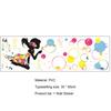 Wall Sticker Self-adhesive Easy to Apply PVC Fairy Girl Flower DIY Wall Decorative Sticker for Living Room