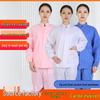 Unisex Long-Sleeved Cleanroom Workwear Set with Print and Embroidery Logo for Food Industry Hygiene