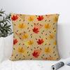 Fall Maple Leaf Print Pillow Case Sofa Decorative Home Double-sided Print Plush Square Throw Pillow Covers Cushion Decor Cover