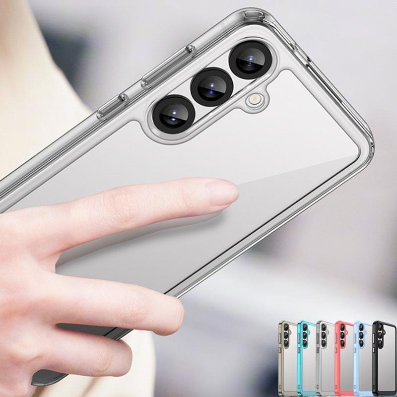 For Samsung Galaxy S25 Case Transparent Luxury Silicone Cover Samsung S25 Case TPU PC Protector Case Galaxy S25 Plus Ultra Cover