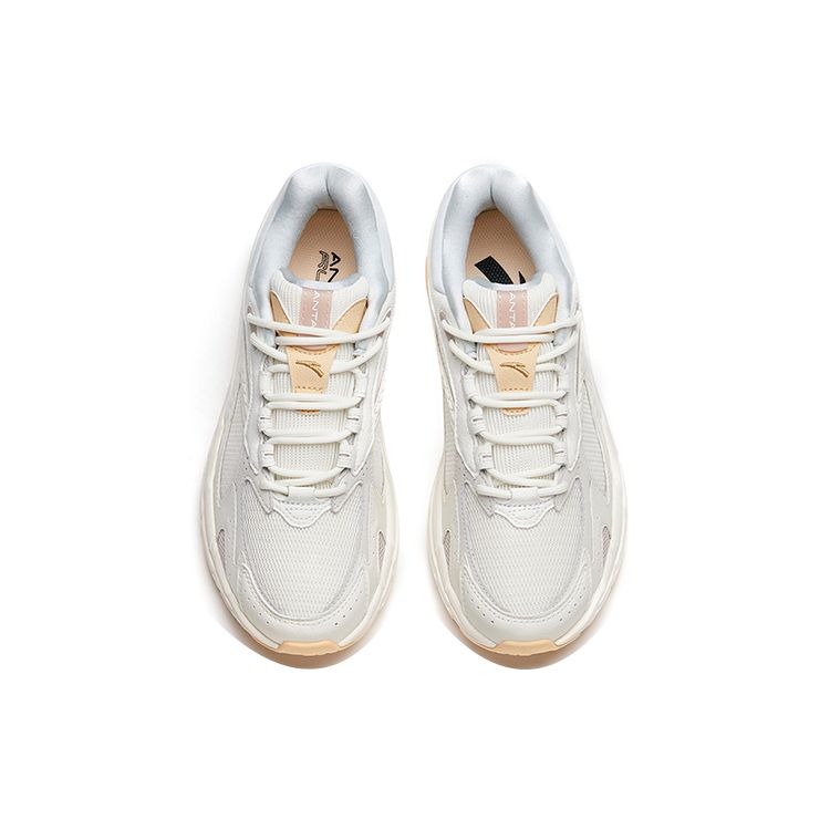 Anta AT951 Retro Sports Casual Low-Top Running Shoes Women Sneakers White Gray 922235596-10