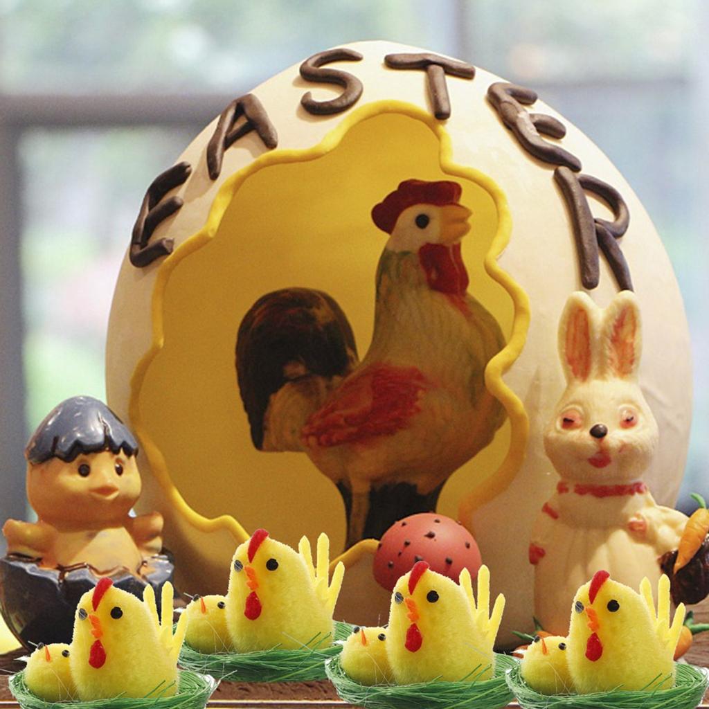 Пасхальное украшение Милый цыпленок Украшение для дома Подарочная коробка Пасхальные цыплята