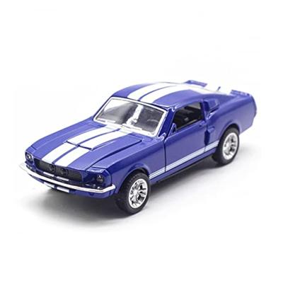 1/32 масштабная игрушечная модель автомобиля для Ford Mustang, винтажная литая под давлением модель автомобиля из сплава, классическая копия автомобиля с откидной спинкой для детей, подарок