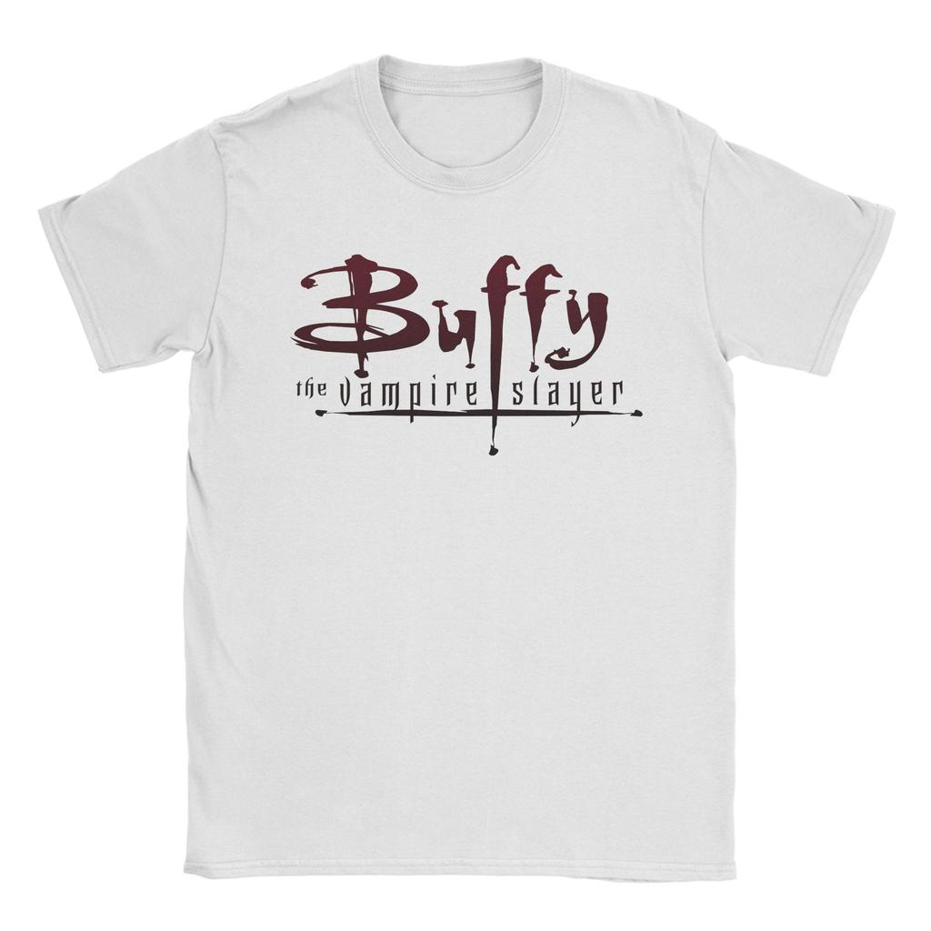 Buffy the Vampire Slayer Collage  T Shirts Men Women's Cotton Novelty T-Shirt Round Neck  Tees Short Sleeve Clothing Plus Size