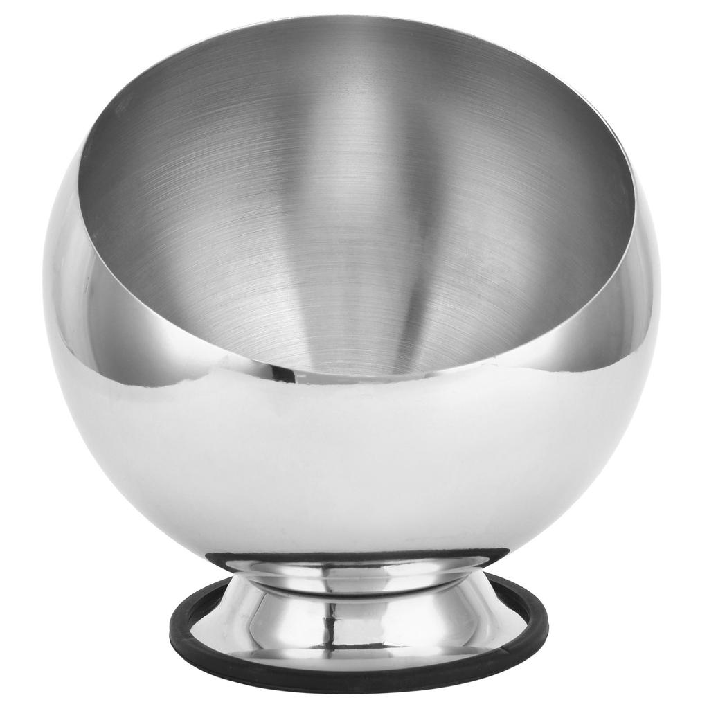 Seasoning Bowl Stainless Steel Hot Pot Restaurant Seasoning Container Sauce Pot with Base SilverS