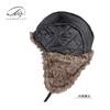 Northeast hat men's autumn and winter Lei Feng hat imitation leather outdoor windproof riding hat women's ear protectors warm pilot hat